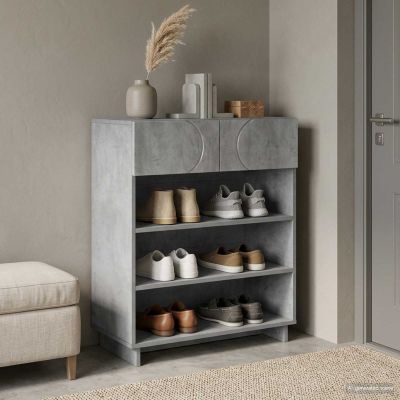 vidaXL Skrinka na topánky 73 x 38 x 87,5 cm Spracované drevo