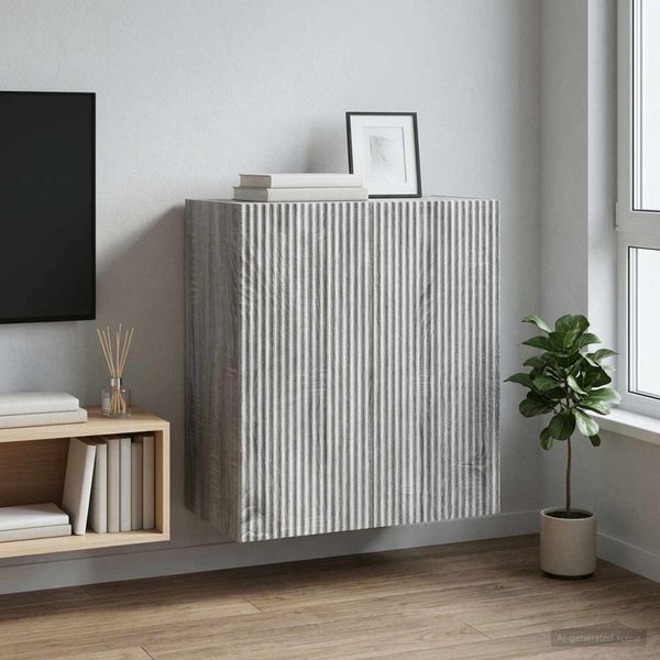 vidaXL Nástenná skrinka 59 x 31 x 60 cm Kompozitné drevo Sivý Sonoma
