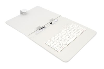 AIREN AiTab Leather Case 3 with USB Keyboard 9,7'' WHITE (CZ/ SK/DE/UK/US.. layout)