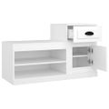 vidaXL Botník biely 100x42x60 cm spracované drevo