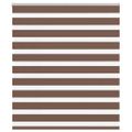 vidaXL Zebra roleta hnedá 120x150 cm šírka látky 115,9cm polyester