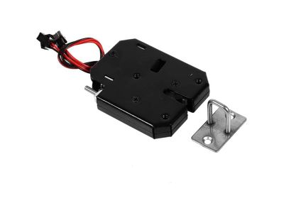 Elektrický zámok XG-07C 12VDC 1,8A čierny s ovládacím kontaktom