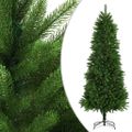 vidaXL Osvetlený umelý vianočný stromček s guľami 240 cm, zelený