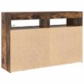 vidaXL Servírovacia skriňa Dymová dub 116 x 30 x 75 cm