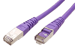 S/FTP patchkábel kat. 6, 5m, fialový