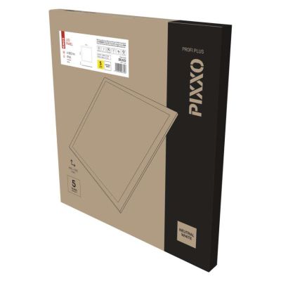 LED panel PIXXO 60 x 60 cm / 10 mm, 48 W, 4 800 lm, vstavaný, neutrálna biela, IP65
