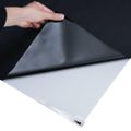 vidaXL Okenná fólia statická matná čierna 45x2000 cm PVC