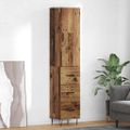 vidaXL Highboard Staré drevo 34,5 x 34 x 90 cm Kompozitné drevo