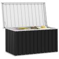 vidaXL Záhradný úložný box antracitový 129x67x65 cm