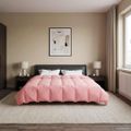 vidaXL Prikrývka na celý rok 240 x 260 cm 4 ročné obdobia Ružová