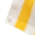 vidaXL Balkónová markíza z HDPE, 75x400 cm, žlto-biela