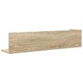 vidaXL Nástenné police 2 ks dub sonoma 75x16,5x16,5cm kompozitné drevo