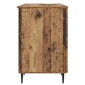 vidaXL Stôl s poličkou Staré drevo 142,5 x 50 x 75 cm Kompozitné drevo