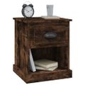vidaXL Nočné stolíky 2 ks dymový dub 39x39x47,5 cm spracované drevo