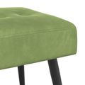 vidaXL Lavica s gombíkovým prešívaním Svetlo zelená 110 x 40 x 46 cm