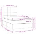 vidaXL Boxspring posteľ s matracom sivohnedý 120x200 cm látka