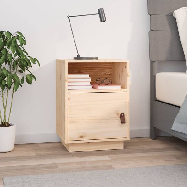 vidaXL Nočný stolík 40x34x55 cm masívne borovicové drevo