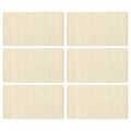 vidaXL Prestierania 6 ks chindi krémové 30x45 cm bavlnené