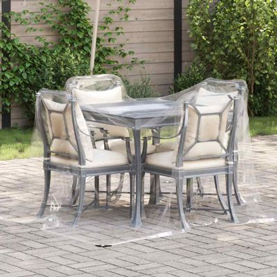 vidaXL Priehľadná plachta s očkami 2x2 m PVC