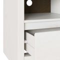 vidaXL TV skrinka Drammen Biela 99 x 43 x 55 cm Borovicový masív