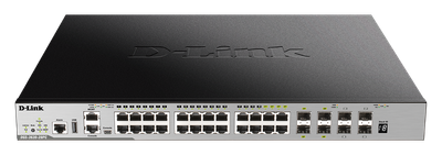 D-Link DGS-3630-28PC/SI L3 24Gb PoE, 4x10G SFP+