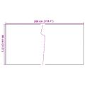 vidaXL Balkónová zástena hnedo-čierna 300x80 cm polyratan