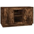 vidaXL Komoda dymový dub 102x35x60 cm spracované drevo