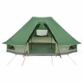 vidaXL Tipi stan 6-miestny Zelená taft