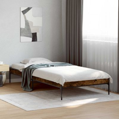 vidaXL Rám postele Dymová dub 80 x 200 cm Kompozitné drevo