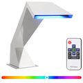 vidaXL Vodopád do bazéna s RGB LED diódami Nehrdzavejúca oceľ