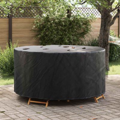vidaXL Obal na nábytok 182 x 182 x 85 cm 600D Oxford tkanina Okrúhly