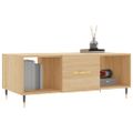 vidaXL Konferenčný stolík dub sonoma 102x50x40 cm kompozitné drevo