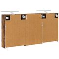 vidaXL Set kabinetov do kúpeľne 3 ks 126 x 16 x 62.5 cm