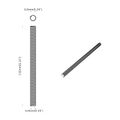 vidaXL Skrutková tyč 800 ks Strieborná Oceľ