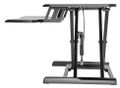 Neomounts  NS-WS300BLACK / Workstation - sit-stand workplace (height adjustment: 11-51 cm) / Black Pracovní stanice, dve pracovní plochy, nastavitelná výška, nosnost 15kg, cerná