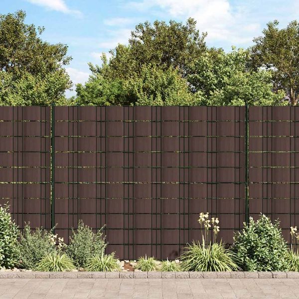 vidaXL Záhradné tieniace fólie 4 ks PVC 35x0,19 m hnedé