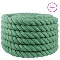 vidaXL Jutové lano 30 mm Zelená 100% Tossa juta