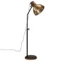 vidaXL Podlahová lampa 25 W starožitná mosadzná 30x30x100-150 cm E27
