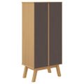 vidaXL Botník OLDEN hnedý 55x35x120 cm borovicový masív
