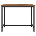 vidaXL stôl Staré drevo 100 x 50 x 76,5 cm Inžinierske drevo a oceľ