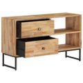vidaXL TV stolík z recyklovaného teakového dreva 90x30x55 cm