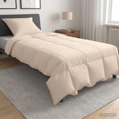 vidaXL Sada prikrývok 2 ks 135 x 200 cm Leto 850 gsm Béžová