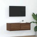 vidaXL TV skrinka, hnedý dub 80x31x25,5 cm spracované drevo