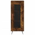 vidaXL Komoda dymový dub 34,5x34x90 cm spracované drevo