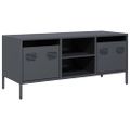 vidaXL TV skrinka antracit 101,5x39x43,5 cm oceľ valcovaná za studena