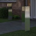 vidaXL Solárne LED svetlo na chodník 2 ks Teplá biela 18 x 18 x 80 cm