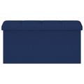 vidaXL Skladacia úložná lavička Modrá 180 kg 80 L 77 x 38 x 38 cm Ľan