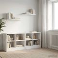vidaXL Skriňa pod posteľ 2 ks Biela 66 x 33 x 48 cm Kompozitné drevo
