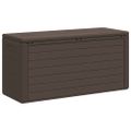 vidaXL Záhradný úložný box hnedý 116x44x55 cm