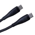 Maxlife MXUC-08 kábel USB-C - USB-C 1,0 m 60W čierny nylon
